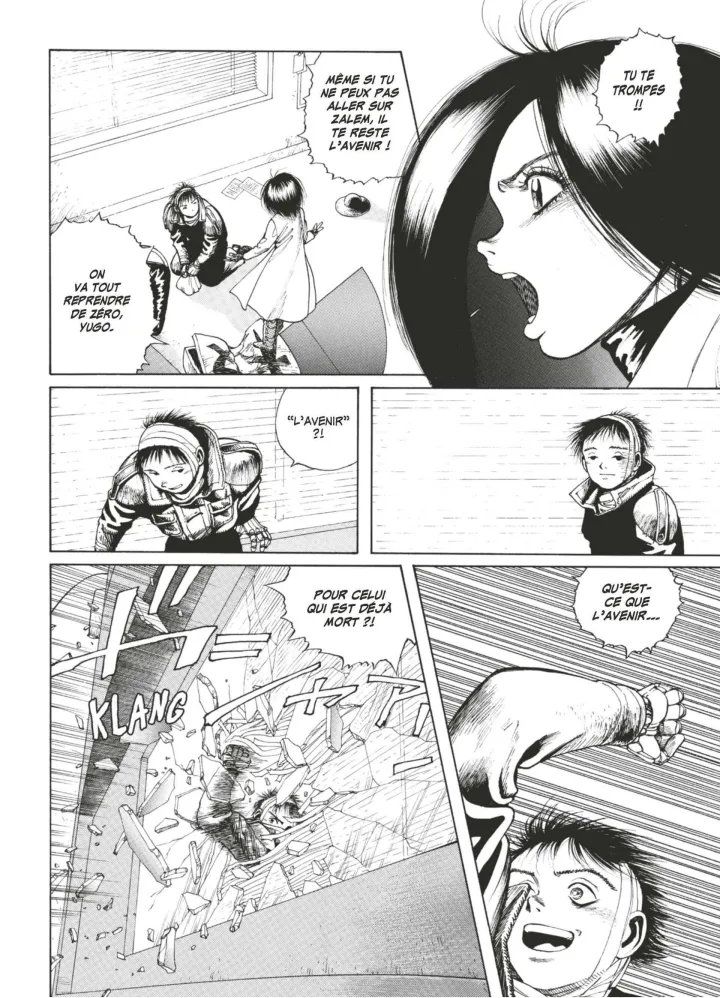 Une planche du manga Gunnm