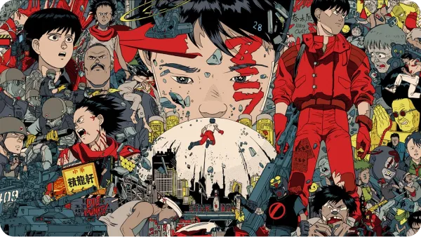 Différentes scènes et personnages du film Akira