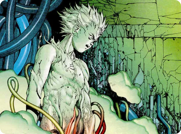 Tetsuo dans un décor cyberpunk